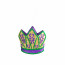 5.75" Mardi Gras Glittered Crown Foam Ornament 