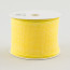 2.5" Royal Faux Burlap Ribbon: Yellow (10 Yards)